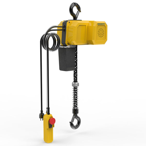 Electric Chain Hoist,330lbs Capacity Portable Electric Hoist,10ft Lifting Height with Stable Operation Speed,Built-in Thermal Protection Device